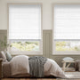 Colorized Bijou Linen White Roman Blind 8746