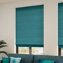 ColorizedZoom Harrow Caribbean Blue Roman Blind