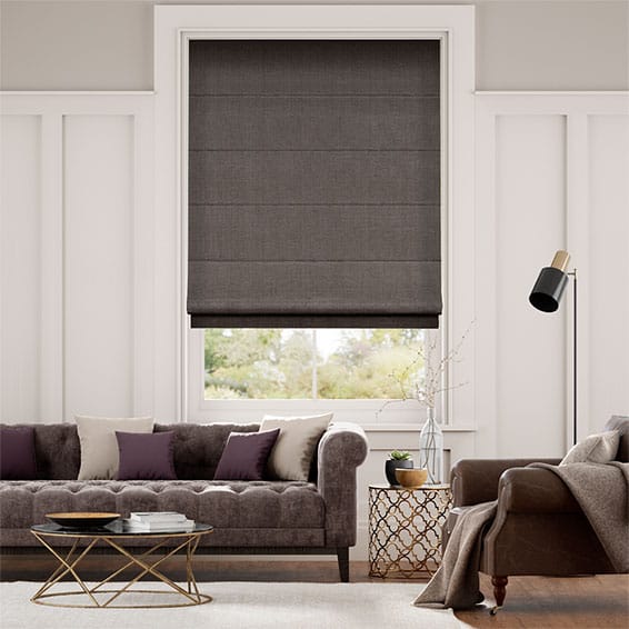 Colorized Harrow Grey Taupe Roman Blind 6779