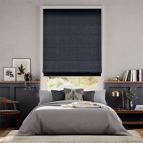 Colorized Harrow Navy Roman Blind
