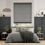 Colorized Harrow Tonal Grey Roman Blind