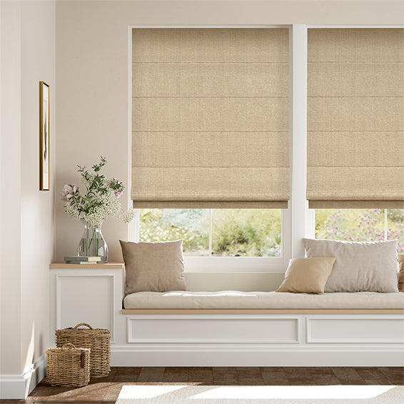 Colorized Harrow Barley Roman Blind