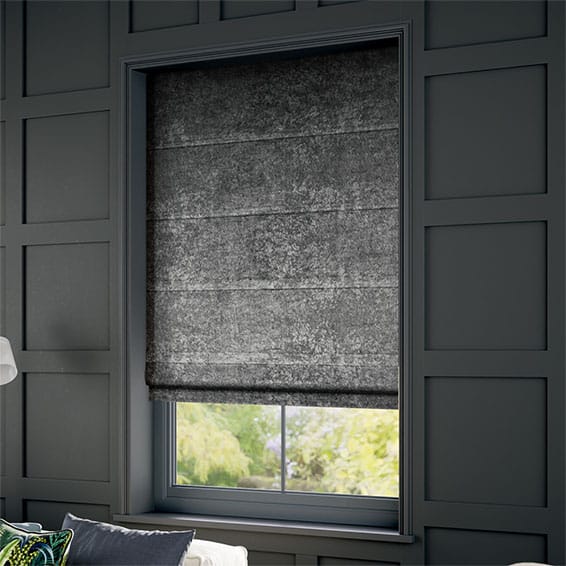 ColorizedZoom Crushed Velvet Storm Roman Blind 6827