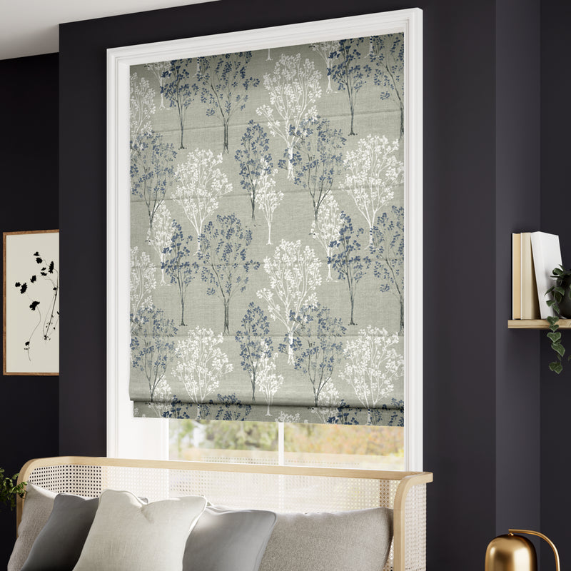 ColorizedZoom Slender Forest Velvet Moonlight Roman Blind 6831