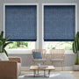 Colorized Eternity Linen Whale Blue Roman Blind 6840