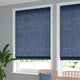 ColorizedZoom Eternity Linen Whale Blue Roman Blind 6840