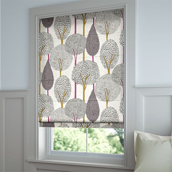 ColorizedZoom Silhouette Cerise Roman Blind 6843