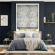Colorized Renaissance Faux Silk Blueberry Roman Blind 6845