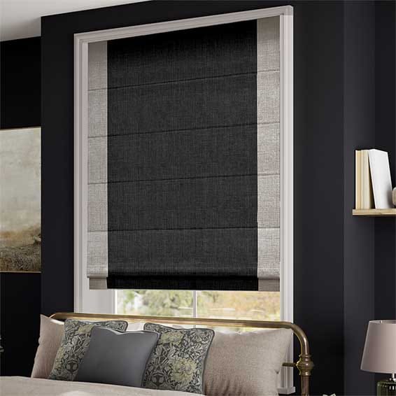 ColorizedZoom Eclissi Charcoal Roman Blind 6848