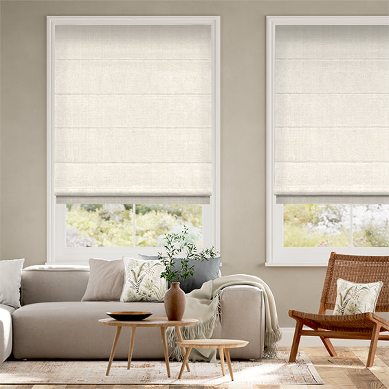 Colorized Quintessence Linen Roman Blind 6854