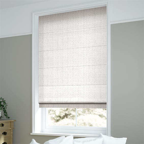 ColorizedZoom Velvet Pure White Roman Blind 6860