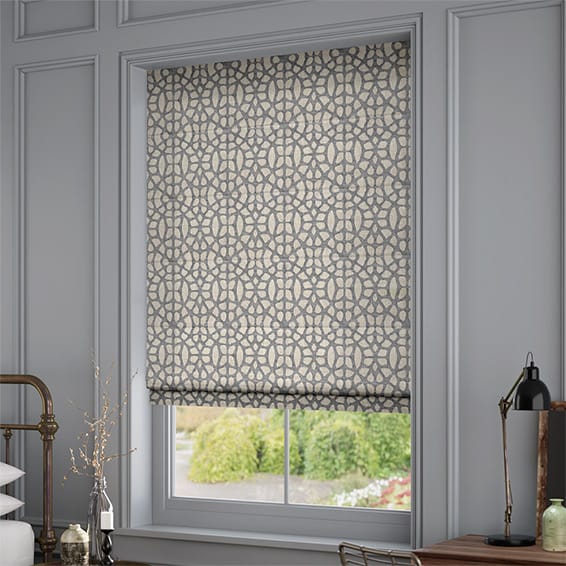 ColorizedZoom Swazi African Grey Roman Blind 6864