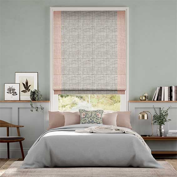 Colorized Amy Soft Blush Roman Blind 6865