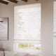 ColorizedZoom Ionian Voile Cloud White Roman Blind 6866