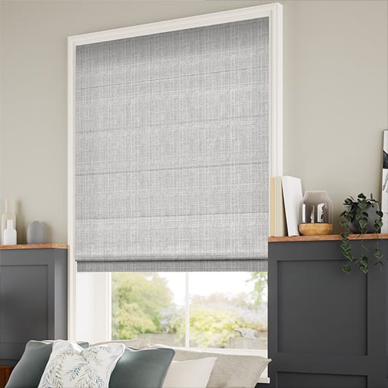 ColorizedZoom Cotswold Soft Grey Roman Blind 6868