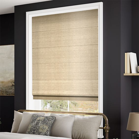 ColorizedZoom Dupioni Faux Silk Flax Roman Blind 6871