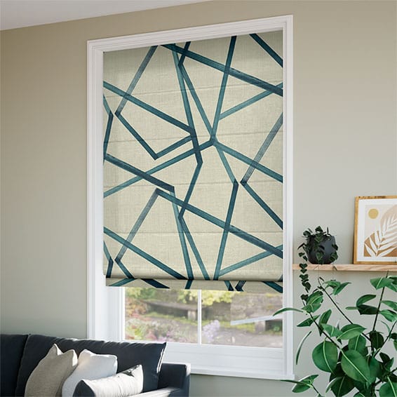 ColorizedZoom Sumi Indigo Roman Blind 6878