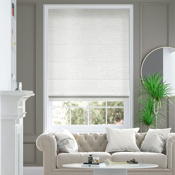 Colorized Emperor Faux Silk Snow Roman Blind 6880