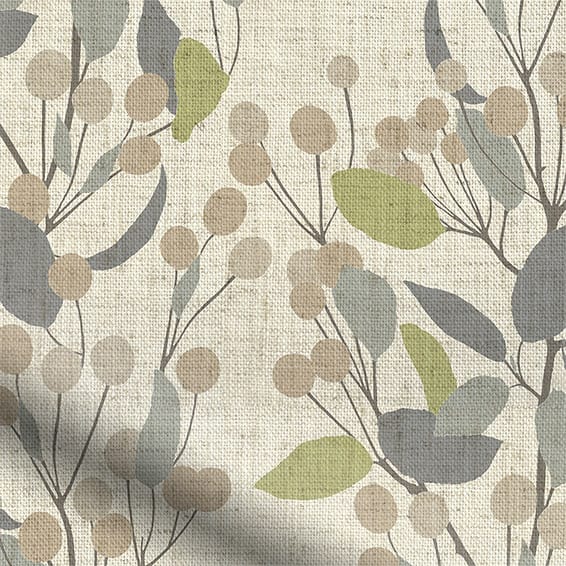 ColorizedPLA Bursting Berries Vintage Linen Oatmeal Roman Blind 6882