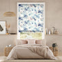 Colorized Flores Moonlight  Roman Blind