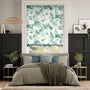Colorized Flores Seaspray  Roman Blind 6888