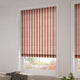 ColorizedZoom Twill Stripe Linen Party Red Roman Blind 6891