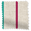 ColorizedSwatch Twill Stripe Linen Fiesta Roman Blind sample image 8963