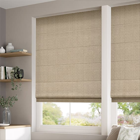 ColorizedZoom Berber Basket Beige Roman Blind 6916