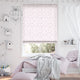 Colorized Polka Dot Pink Roman Blind