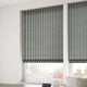 ColorizedZoom Candy Stripes Jet Roman Blind