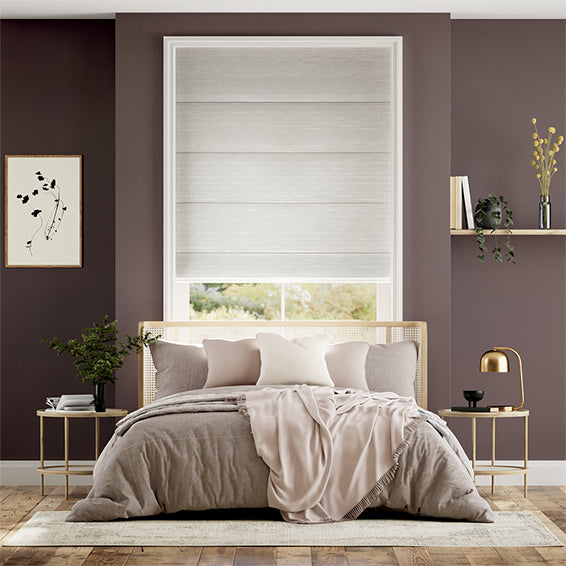 Colorized Ahisma Luxe Faux Silk Mist Roman Blind 6931