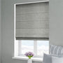 ColorizedZoom Ahisma Luxe Faux Silk Chrome Roman Blind