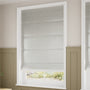 ColorizedZoom Ahisma Luxe Faux Silk Silver Roman Blind 6934
