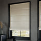 ColorizedZoom Ahisma Luxe Faux Silk Oyster Roman Blind 6932