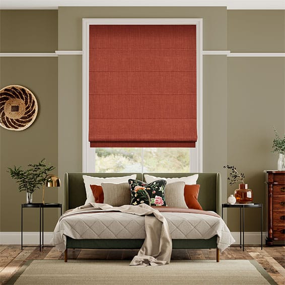 Colorized Cavendish Pumpkin Spice Roman Blind 8957