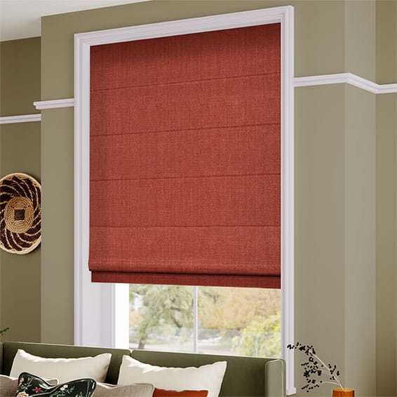 ColorizedZoom Cavendish Pumpkin Spice Roman Blind Zoom 8957