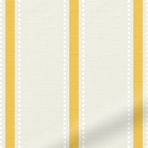 ColorizedPLA Twill Stripe Daffodil  Roman Blind