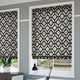 ColorizedZoom Lattice Black Roman Blind