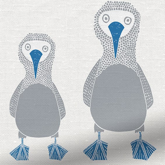 ColorizedPLA Booby Bird Sapphire Roman Blind