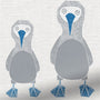 ColorizedPLA Booby Bird Sapphire Roman Blind