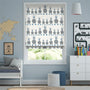 Colorized Booby Bird Sapphire Roman Blind