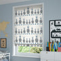ColorizedZoom Booby Bird Sapphire Roman Blind