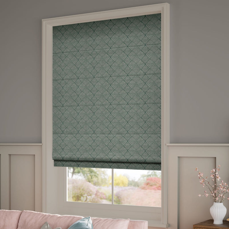 ColorizedZoom Elysee Kingfisher Roman Blind