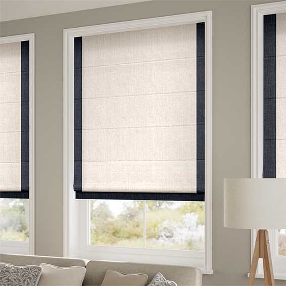 ColorizedZoom Accents Navy Roman Blind 7032