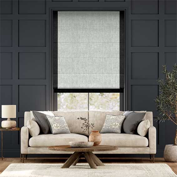 Colorized Halden Linen Limestone Roman Blind 7033