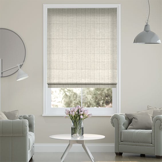 Colorized Chenille Chic Pearl Roman Blind 7037