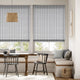 Colorized Devon Stripe Charcoal Roman Blind 7042