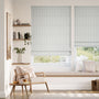 Colorized Devon Stripe Smoke Grey  Roman Blind