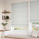 ColorizedZoom Devon Stripe Smoke Grey  Roman Blind
