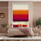 Colorized Ombre Sunset Roman Blind